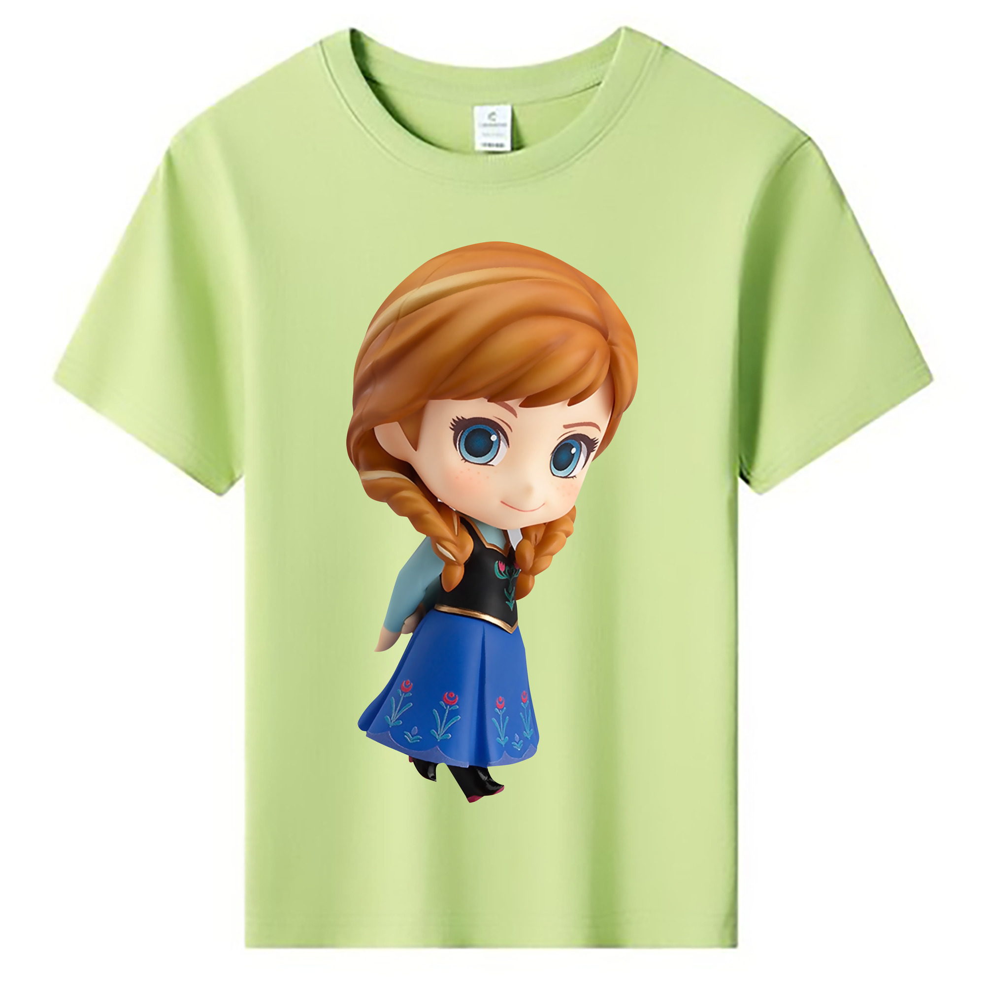 （画像用） アナと雪の女王 アンナ エルサ Frozen Anna Elsa 綿100％キッズTシャツ（フロントプリント）